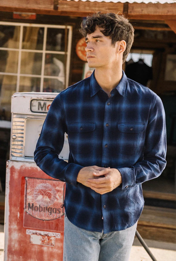 THE BRACE SHADOW OMBRE PLAID - LAKE SHIRT