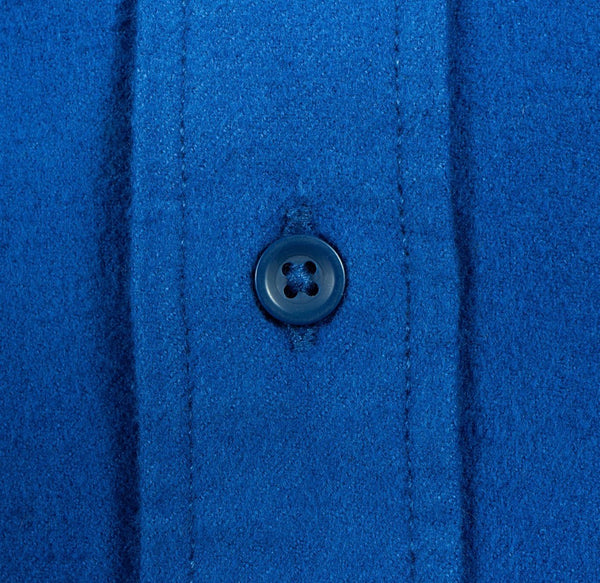 NOTCHED POCKET FLANNEL SHIRT - ULTRA BLUE