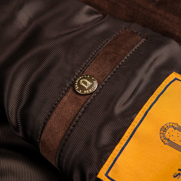 “Terracotta” Brown Suede Jacket