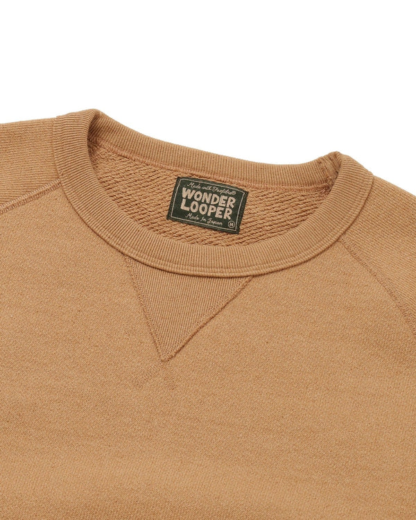 Pullover Crewneck - Foxfibre® Double Heavyweight French Terry - Coyote 80