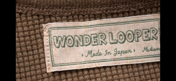 Henley - Iron Mordant Foxfibre® Heavyweight Waffle - Coyote 80
