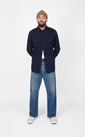 Crissman Overshirt - Indigo Sashiko
