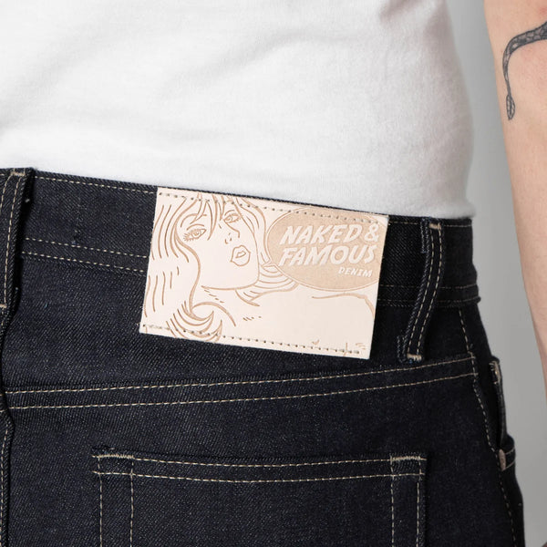 WEIRD GUY
FoxFibre® Green Weft Selvedge Denim Jeans
