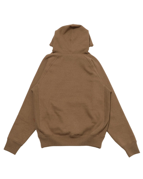 Pullover Hoodie - Iron Mordant Foxfibre® Double Heavyweight French Terry - Coyote 80