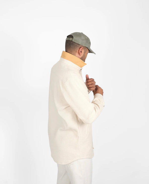 Crissman Overshirt - Natural Sashi-Ori