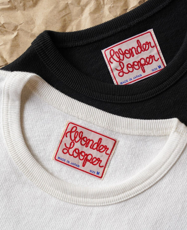 Crewneck T-shirt - Triple Heavyweight Tsuriami - White