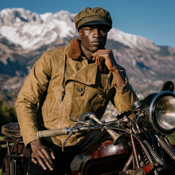 “Swedish” Tan Motorcycle Waxed Canvas Jacket (Ltd. Ed. 100 pcs)