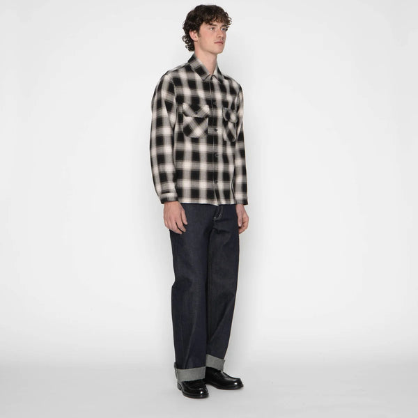 Trippy Ombre Plaid Work Shirt