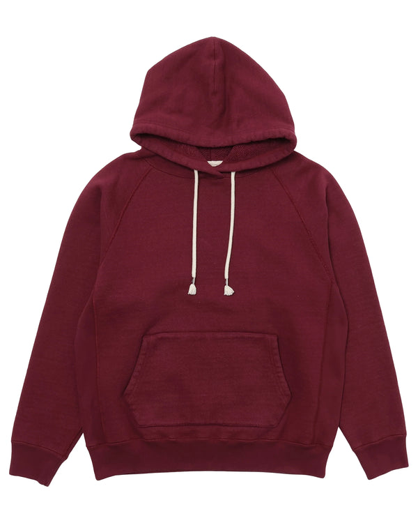 Pullover Hoodie - 876gsm Double Heavyweight French Terry - Burgundy