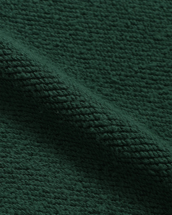 Zip Hoodie - Double Heavyweight French Terry - Racing Green