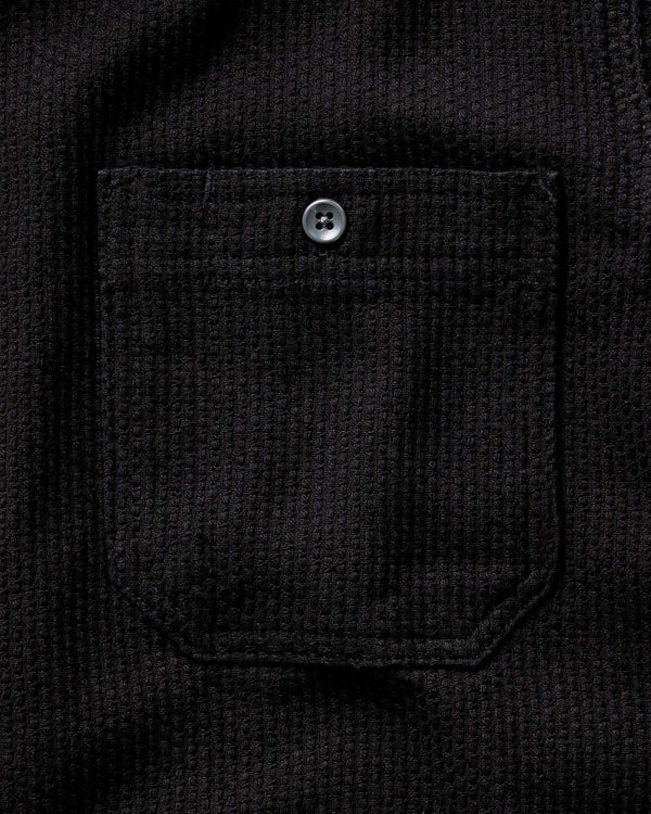 The Utility Shirt in Black Indigo Sashiko
