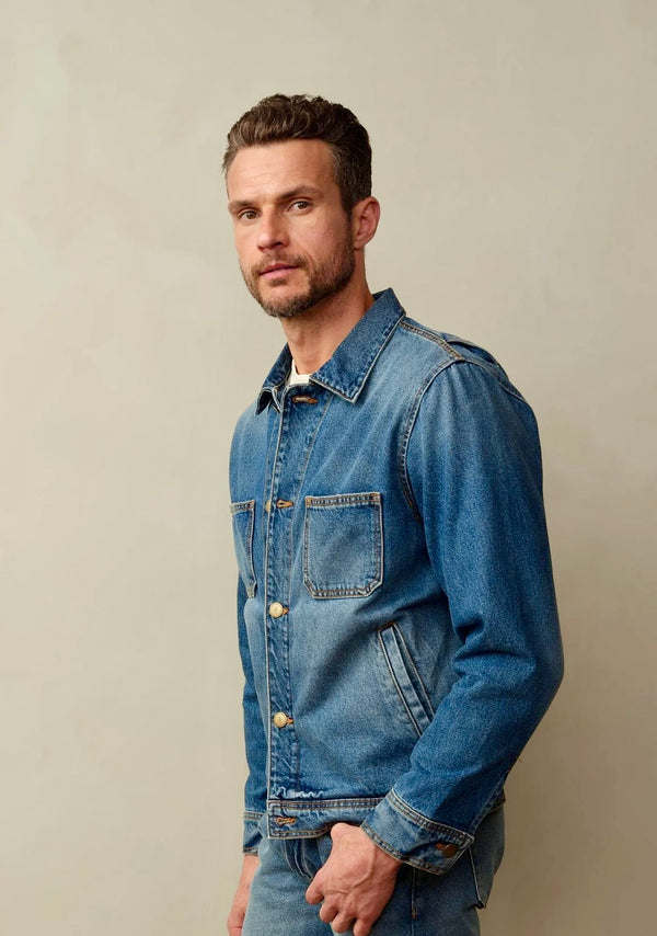 Cody Japanese Denim Jacket - Berlin Blue m