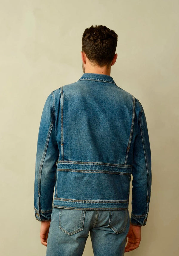 Cody Japanese Denim Jacket - Berlin Blue m