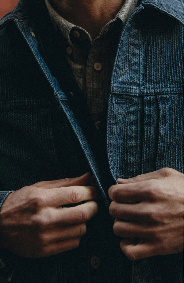 Limited Edition - The Ryder Jacket
in Japanese Washed Indigo Sashiko