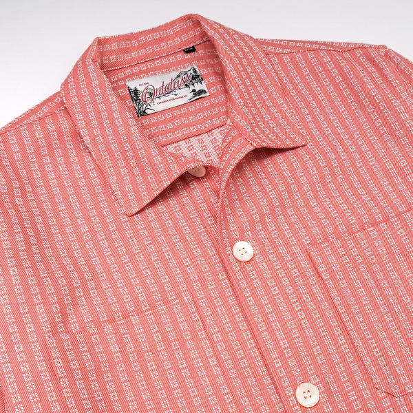 Salmon Jacquard Denim Club Shirt