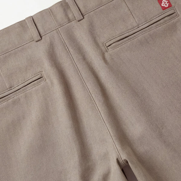 Taupe Herringbone Engineer Pant
