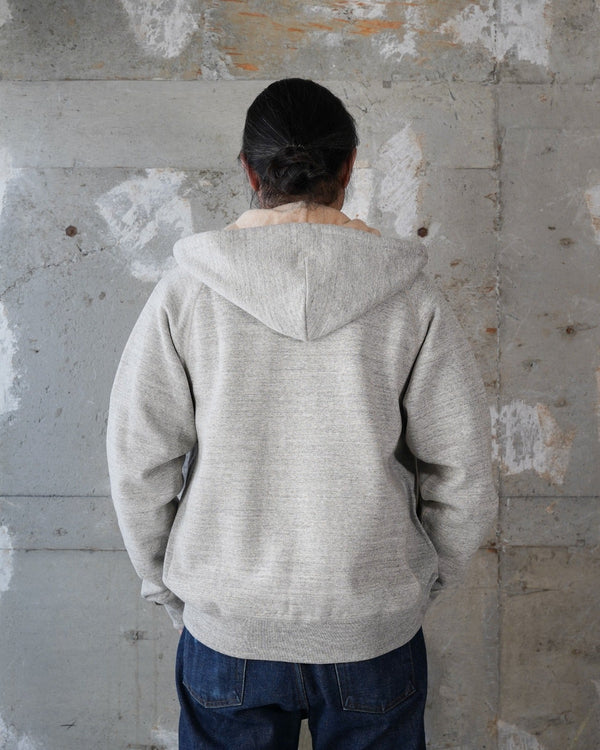 Zip Hoodie - Fleeced Fox Fiber - Heather Grey