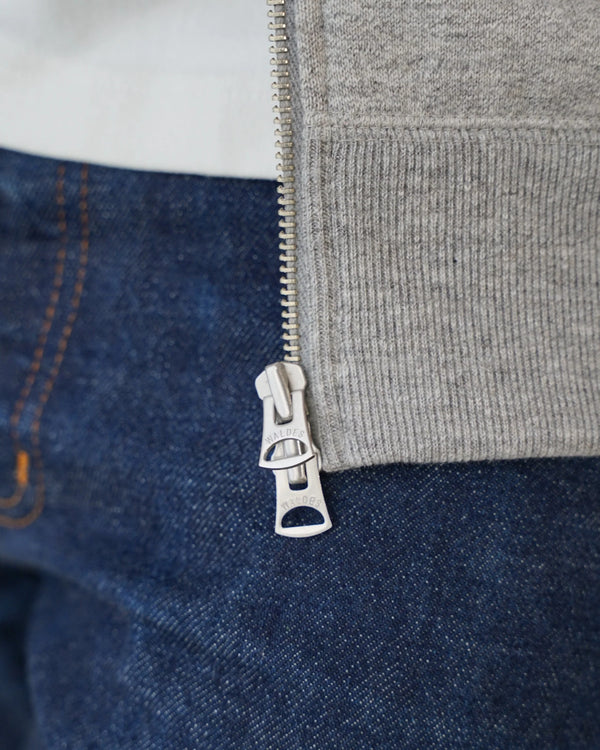 Zip Hoodie - Fleeced Fox Fiber - Heather Grey