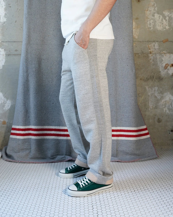 (Sweatpants - Fleeced Fox Fiber - Heather Grey