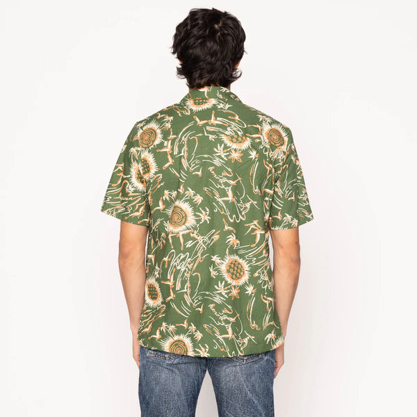 Aloha Shirt - Waikiki Waves - Green