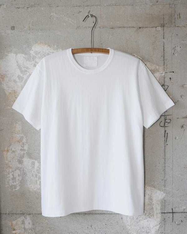 Crewneck T-shirt - Ultimate Pima Tsuriami - White
