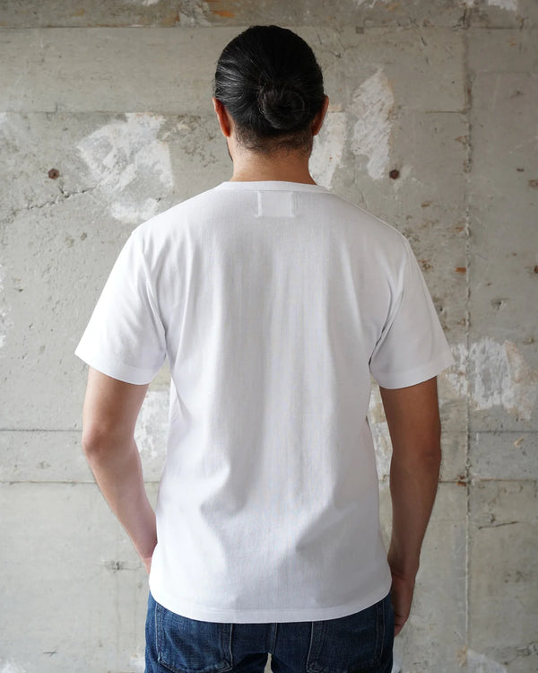 Crewneck T-shirt - Ultimate Pima Tsuriami - White