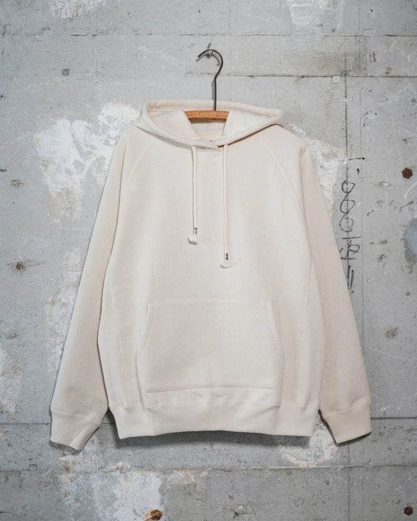 Pullover Hoodie - 701gsm Double Heavyweight French Terry - Ecru