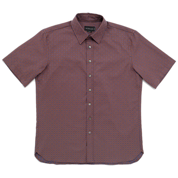 Geometric Jacquard S/S Easy Shirt