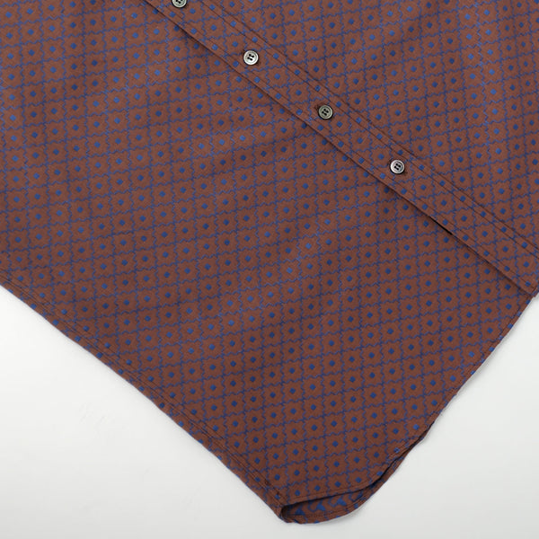 Geometric Jacquard S/S Easy Shirt