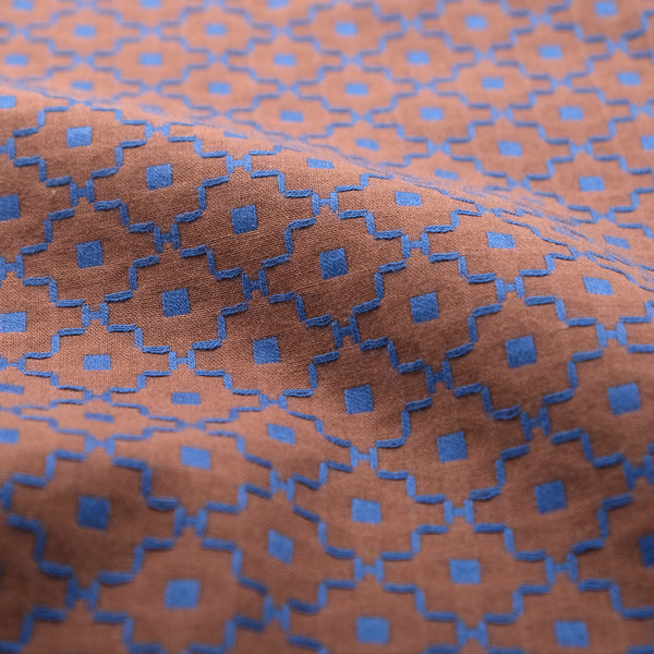 Geometric Jacquard S/S Easy Shirt