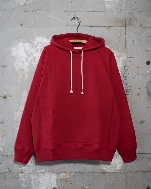 Pullover Hoodie - 876gsm Double Heavyweight French Terry - Red