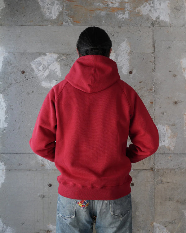 Pullover Hoodie - 876gsm Double Heavyweight French Terry - Red