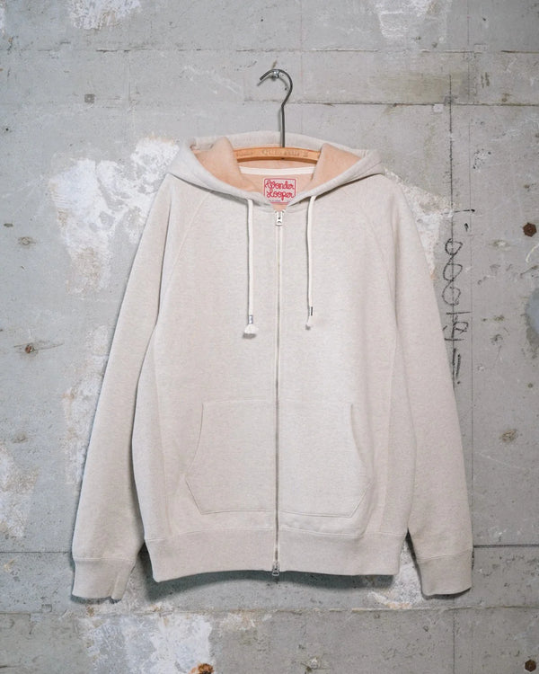 Zip Hoodie - Fleeced Fox Fiber - Oatmeal