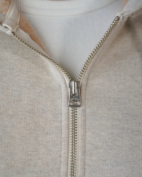 Zip Hoodie - Fleeced Fox Fiber - Oatmeal