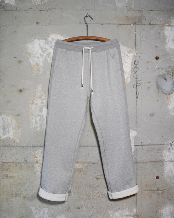 Sweatpants - 701gsm Double Heavyweight French Terry - Heather Grey