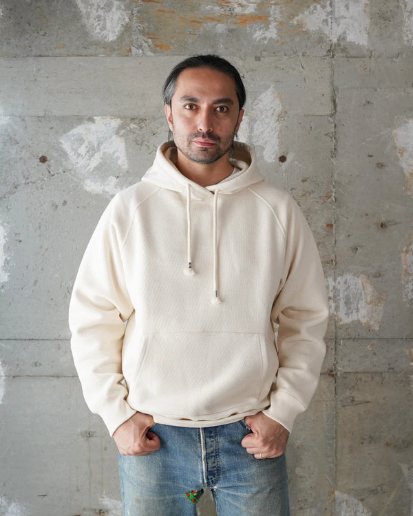 Pullover Hoodie - 701gsm Double Heavyweight French Terry - Ecru