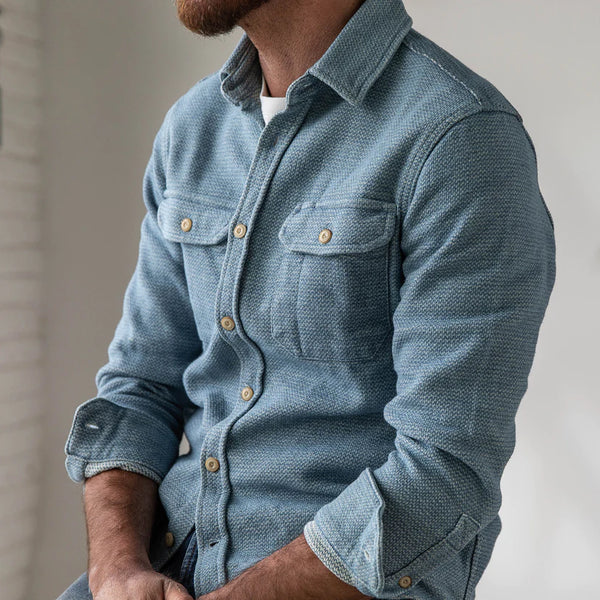 The Division Shirt in Washed Indigo