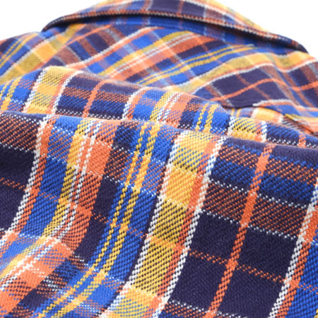 Heavy Flannel Shirt - Blue/Orange