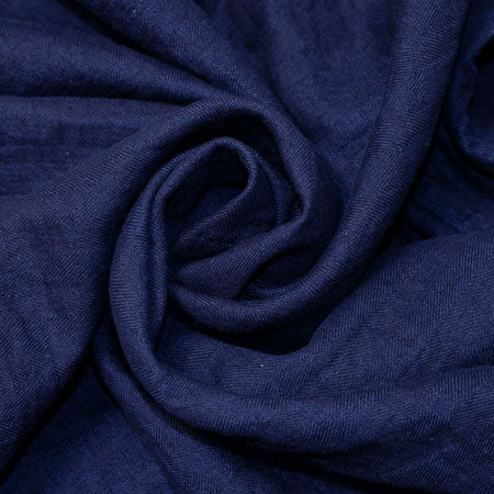 Herringbone Double Gauze short sleeve Shirt Indigo