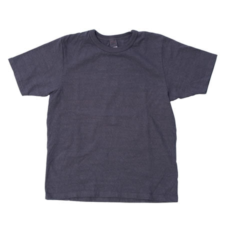 No. 8 Slub Nep Short Sleeve T-Shirt - Purple Navy