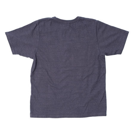 No. 8 Slub Nep Short Sleeve T-Shirt - Purple Navy