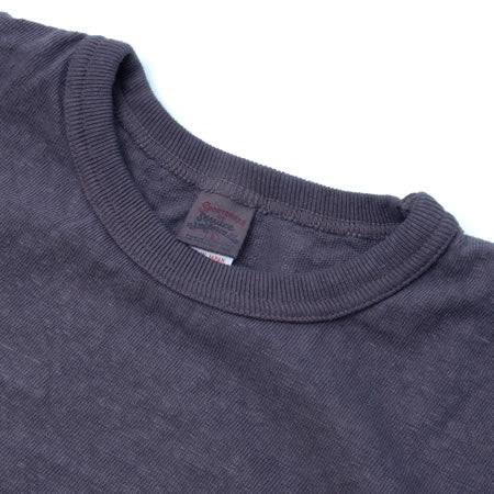 No. 8 Slub Nep Short Sleeve T-Shirt - Purple Navy
