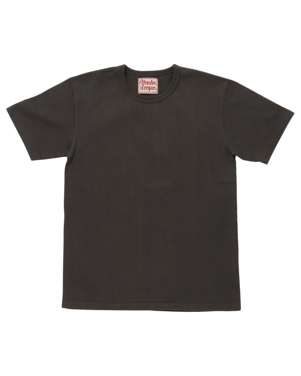 Crewneck T-shirt - Double Heavyweight - Sumi Black