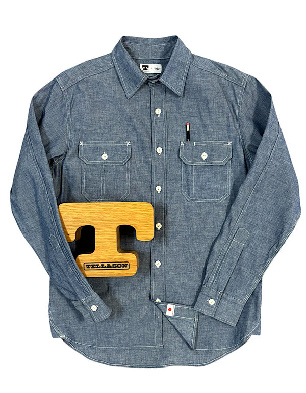 CLAMPDOWN CHAMBRAY WORK SHIRT
