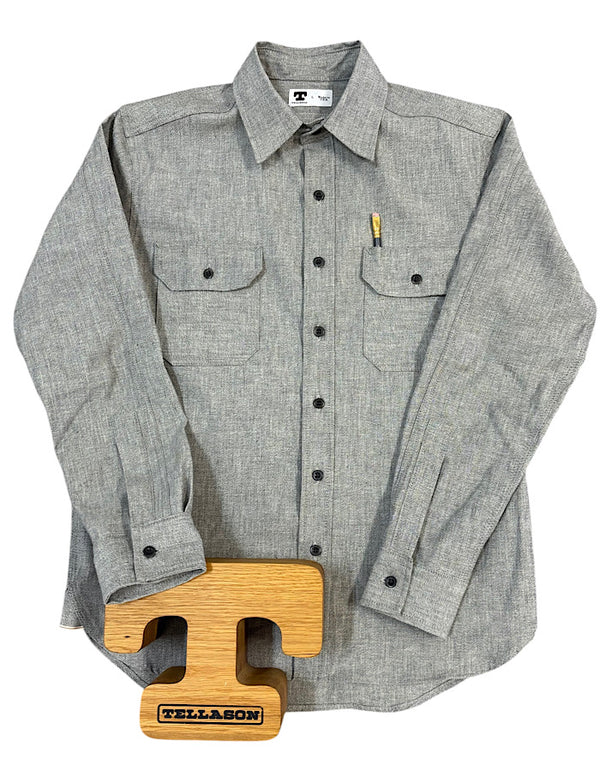 CLAMPDOWN
Salt & Pepper Selvedge Chambray Shirt