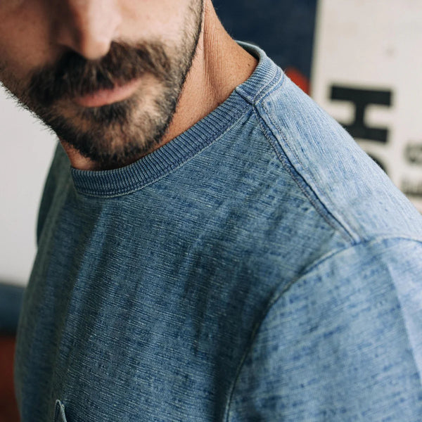 The Organic Cotton Tee
in Dyed Indigo