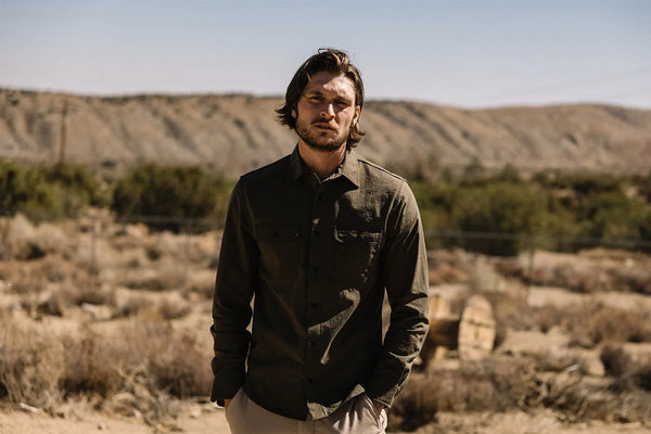 THE BRACE WATER REPEL MILITARY GREEN SHIRT