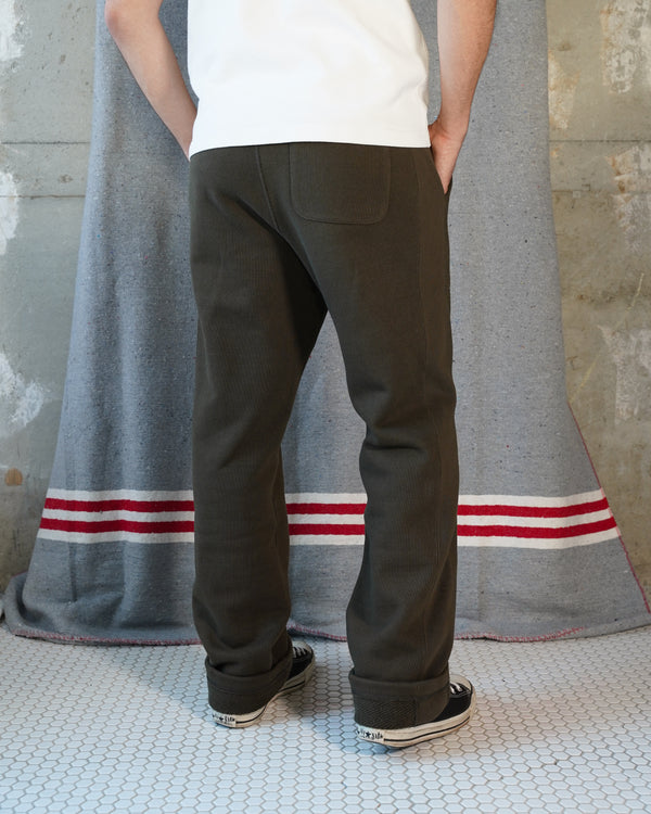 Sweatpants - 701gsm Double Heavyweight French Terry - Khaki Green