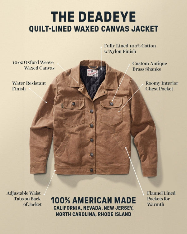 Deadeye Waxed Canvas Trucker Jacket