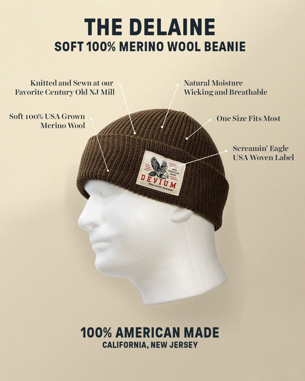 Delaine Merino Wool Beanie